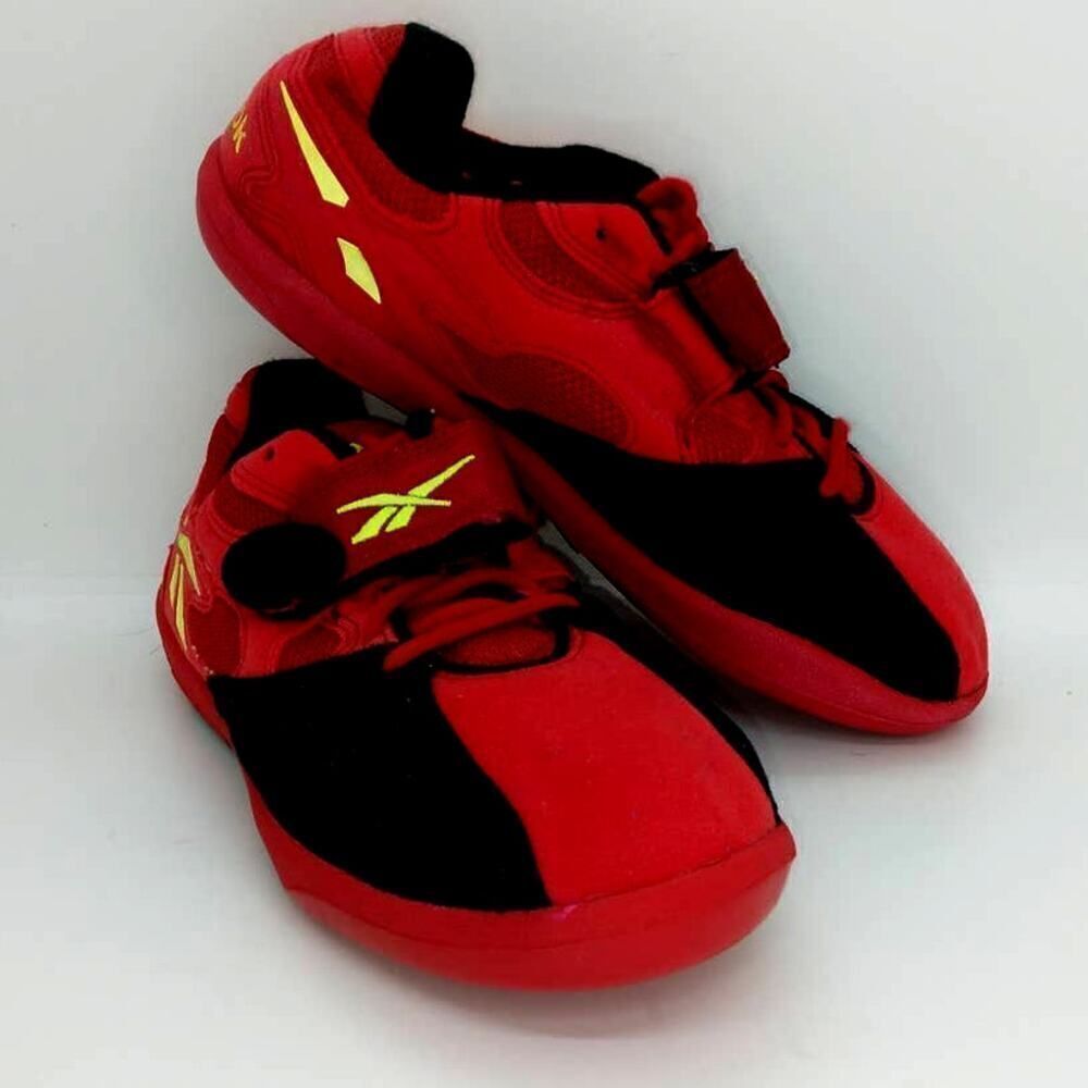 Reebok Suede Wrestling/Power Olympic Lifting Mens Pre-owned Red Shoes- sz. 6 1/2